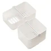 Storage Rack with Handle Plastic Toiletries Basket Kitchen Storage Rack J8W7