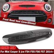 Car Front Bonnet Scoop Vent Cover Kit For Mini Cooper S JCW F54 F56 14-24 Black (for: Mini)