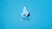 Anime threadless blue minimalism simple triangle bermuda Playmat Gaming Mat