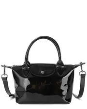 Tiffany & Fred Paris Patent Crossbody Messenger Bag