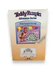 Worlds of Wonder: TEDDY RUXPIN - Teddy Ruxpin's Birthday Book and Tape NIP NOS