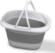 Collapsible Laundry Baskets Foldable Storage Foldable Pop Up Container/Organizer, Grey