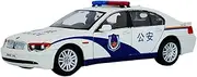 Scale Finished Model Car 1/18 for BMW 745I Police Car Scale Replica Cars Ornaments Miniature Metal Car Model Collection Vehicles Miniature Replica Car