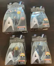 4 Playmates Warp & Galaxy Collection Spock and Kirk Figures