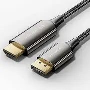 Watio Wave 5M DisplayPort 1.4 to HDMI 2.1 Converter, 8K Resolution, Black, Heavy Duty Construction, Ideal for Connecting Visual Devices