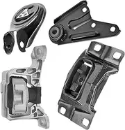4Pcs Trans Engine Mount Torque Strut Bracket Set Compatible for Mazda 3 2.0L 2004-2009 BP4N-39-070D BP4S-39-040 BCM439060 BP4N39010 Parts