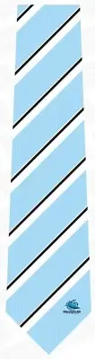 85770 CRONULLA SHARKS NRL TEAM LOGO COLOUR STRIPE MENS DRESS NECK TIE