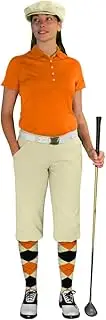 [Golf Knickers] Ladies Select A Style Golf Knicker Outfit - Matching Golf Cap - Natural