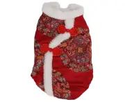 Dog Tang Suit Chinese New Year Festival Holiday Dog Costume for Small Dogs and CatsXS