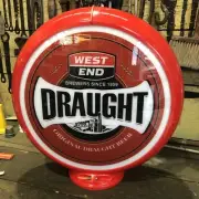 West End Draught Repro Bowser Globe Plastic Display