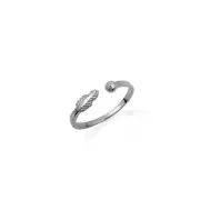 .925 Sterling Silver Feather Toe Ring