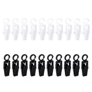 10 Pcs Laundry Hooks Clip Rotatable Hanging Towel Clips Strong Clips