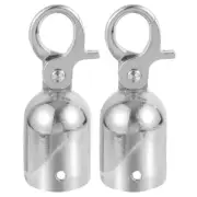 1 Set Of Rope End Cap Metal Cord End Stopper Stanchions Rope Hook Guardrail End