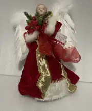 NEW - Ashland Christmas Angel Tree Topper 16" Angel Christmas Tree Topper
