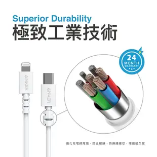 ANKER PowerLine Select USB-C to Lightning 1.8M(黑) A8613H11