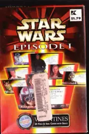 1999 STAR WARS EPISODE I Kmart VALENTINES Factory Sealed Box 32 Cards Lot #2