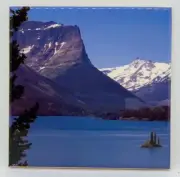 Montana Glacier National Park Ceramic Tile Trivet Coaster Travel Souvenir 4 x 4