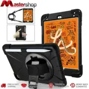 Rugged Protective Case Screen Guard, Hand & Shoulder Strap iPad Mini 5 & 4 - Bla