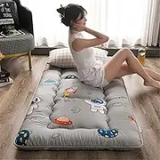 Japanese Style Floor Mattress Futon, Foldable and Rolled Up Floor Mattress, Medium Plush, Breathable, Portable, for Home Dormitory(06,King(180 * 200cm))