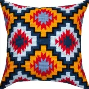 Tapestry Pillow Cover DIY kit "Hidalgo" Needlepoint kit Printed canvas