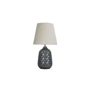 Daria Grey Textured Ceramic Table Lamp
