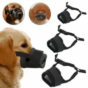 Pet Dog Adjustable Bark Bite Mesh Mouth Muzzle Cover Grooming Anti Stop Chewing
