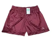✅ Michael Air Jordan Nike Jumpman Women’s Shorts Maroon XL Gym Basketball