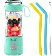 Portable Blender, Personal Mini Blender for Smoothies, Juice and Shakes, USB Rechargeable, Cordless (Sky blue)