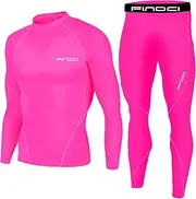 [1Bests] Men's Sports Running Set Compression Shirt + Pants Skin-Tight Long Sleeves Quick Dry Fitness Tracksuit Gym Yoga Suits