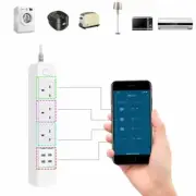 Smart WIFI APP Control Power Strip with 3 Outlets Plug 4 USB Fast Charging Socke