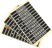 WHAMVOX Fretboard Note Decals 12 Pack Scale Sticker Set for Guitar Easy to Apply and Remove