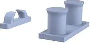 YZCG350231 1/350 Model Upgrade Parts USN Battleship War Ships Bitts Set&Deck Mooring Pipe