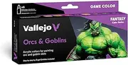 Vallejo AV Game Color Set - Orcs and Goblins (x8)