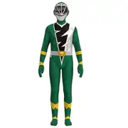 Kids Boys Girls Kishiryu Sentai Ryusoulger Cosplay Party Costume Jumpsuit Halloween Christmas Gifts,Green - 7-8 Years