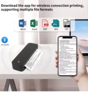 Inkless Portable A4 Thermal Bluetooth Printer