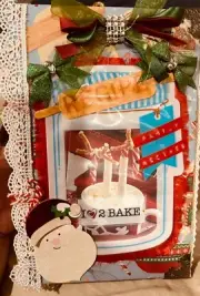 Junk Journal Handmade With pockets belly bands tucks journal cards tags