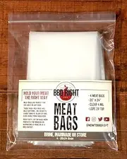 Killer Hogs BBQ Meat Bags | Brine, Marinate, or Store | Extra Thick (4 MIL) for Turkey, Chicken, Steak, Brisket, and Other Meats | 20" x 24" with Zip Top | Pack of 4