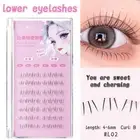 4-6mm DIY Eyelash Extensions Soft Manga Lower Lashes Bottom Lash Clusters