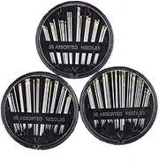 DOITOOL 3Pack Eye Hand Sewing Needles Set Durable Needles for Carpets Upholstery Coats Tents and Craft Projects