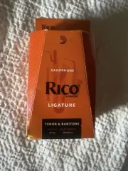 Rico Tenor And Baritone Saxophone Ligature - Nickel Plated