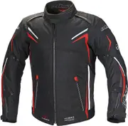 Büse Mugello Motorcycle Textile Jacket, black-red, Size S for Men Black Red