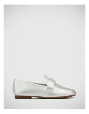 [Wittner] Antic Metallic Leather Loafer in Silver
