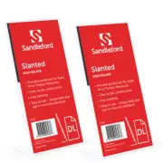 2PK Sandleford Slanted DL Menu/Sign Holder 22cm Acrylic Display Portrait Stand