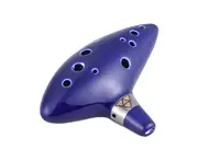 12 Hole Ocarina Ceramic Alto C Vessel Flute Wind Musical Instrument