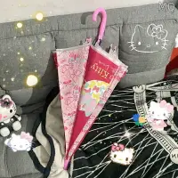 在飛比找樂天市場購物網優惠-全新 日本卡通長柄傘 Hello kitty雨傘 凱蒂貓兒童