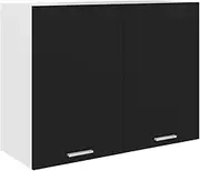 Hanging Cabinet Black 80x31x60 cm Chipboard