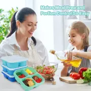 Impact-resistant Lunch Box Lightweight Stackable Leakproof Bento Set for School