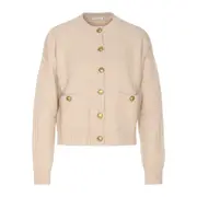 [Brunello Cucinelli] Brunello Cucinelli English Ribbed-knit Button-up Cardigan S NEUTRALS