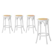 Oikiture Bar Stools White X4