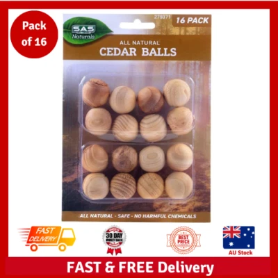Natural Cedar Moth Balls (Pack of 16)